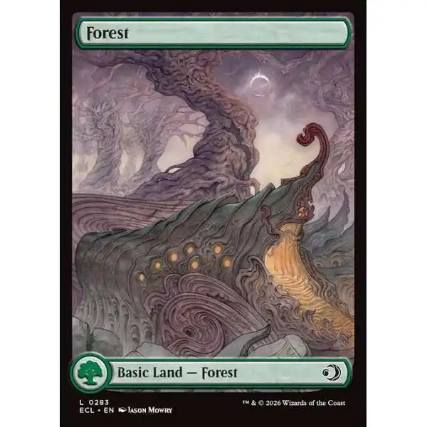 MtG Lorwyn Eclipsed Common Forest #283 [Full Art]