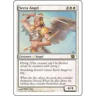 MtG 8th Edition Rare Serra Angel #45 [FOIL Graded PSA 9 ]