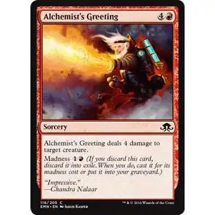 MtG Trading Card Game Eldritch Moon Common Foil Alchemist's Greeting #116