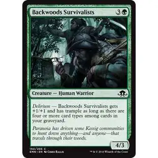 MtG Trading Card Game Eldritch Moon Common Backwoods Survivalists #150