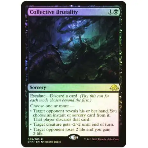 MtG Trading Card Game Eldritch Moon Rare Foil Collective Brutality #85