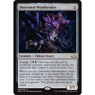 MtG Trading Card Game Eldritch Moon Rare Distended Mindbender #3