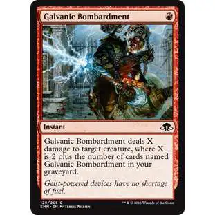 MtG Trading Card Game Eldritch Moon Common Foil Galvanic Bombardment #129