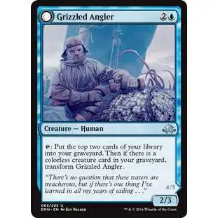 MtG Trading Card Game Eldritch Moon Uncommon Grizzled Angler #63