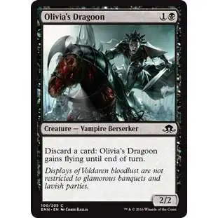 MtG Trading Card Game Eldritch Moon Common Olivia's Dragoon #100