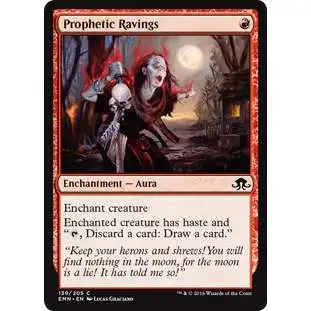 MtG Trading Card Game Eldritch Moon Common Prophetic Ravings #139