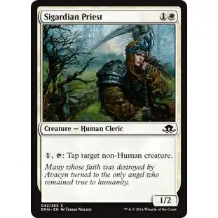 MtG Trading Card Game Eldritch Moon Common Sigardian Priest #42