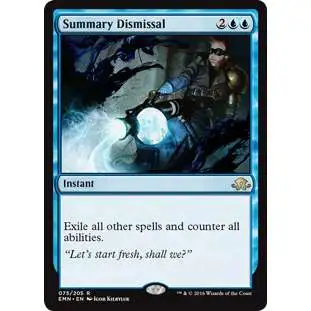 MtG Trading Card Game Eldritch Moon Rare Summary Dismissal #75