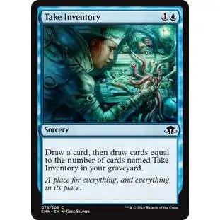 MtG Trading Card Game Eldritch Moon Common Take Inventory #76