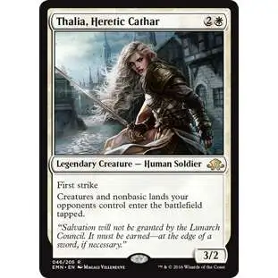 MtG Trading Card Game Eldritch Moon Rare Thalia, Heretic Cathar #46