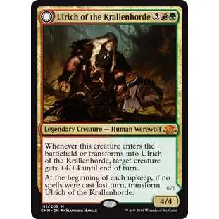 MtG Trading Card Game Eldritch Moon Mythic Rare Ulrich of the Krallenhorde #191