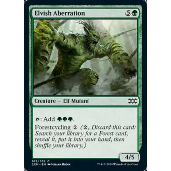 MtG Double Masters Common Foil Elvish Aberration #165