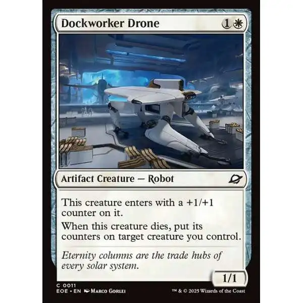 MtG Edge of Eternities Common Dockworker Drone #11