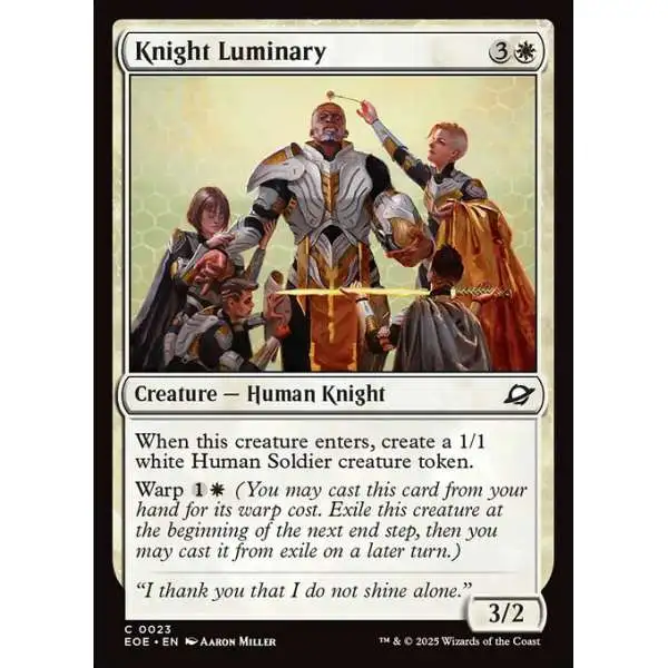 MtG Edge of Eternities Common Knight Luminary #23