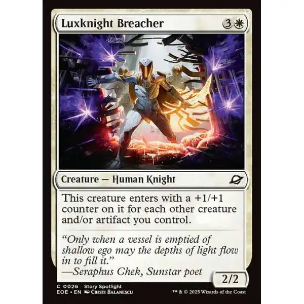 MtG Edge of Eternities Common Luxknight Breacher #26