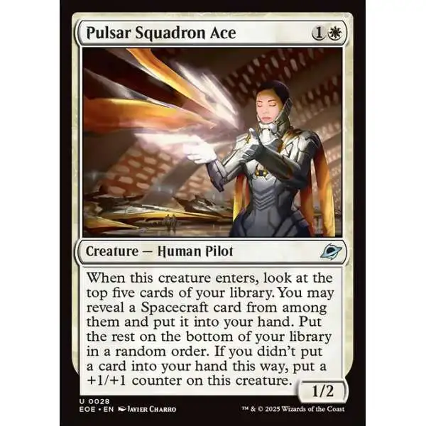 MtG Edge of Eternities Uncommon Pulsar Squadron Ace #28