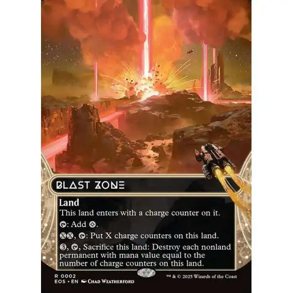 MtG Edge of Eternities: Stellar Sights Rare Blast Zone #2 [Borderless FOIL]