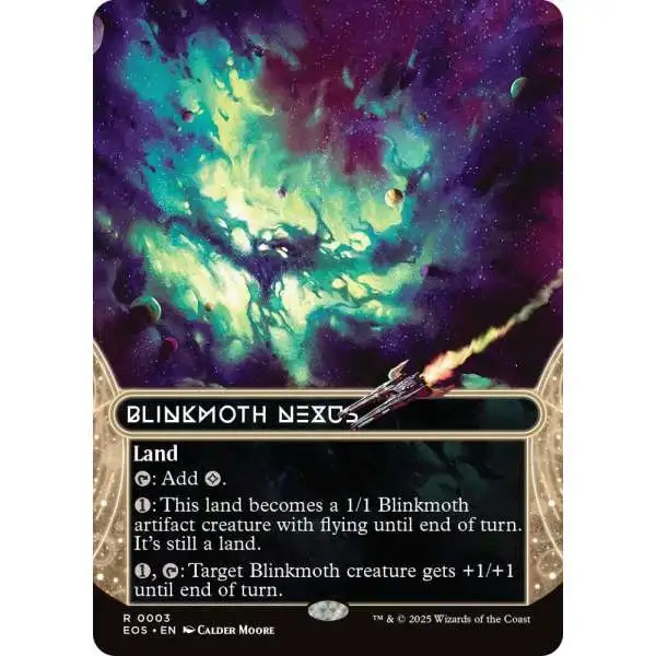 MtG Edge of Eternities: Stellar Sights Rare Blinkmoth Nexus #3 [Borderless FOIL] [Lightly Played]