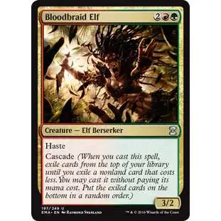 MtG Trading Card Game Eternal Masters Uncommon Bloodbraid Elf #197