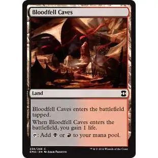 MtG Trading Card Game Eternal Masters Common Bloodfell Caves #236