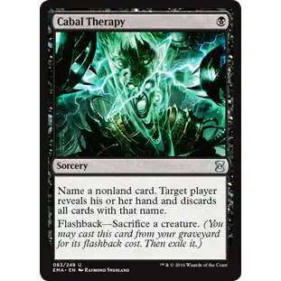 MtG Trading Card Game Eternal Masters Uncommon Cabal Therapy #83