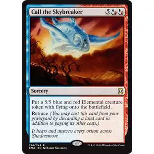 MtG Trading Card Game Eternal Masters Rare Call the Skybreaker #214