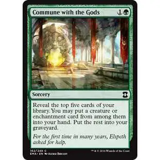 MtG Trading Card Game Eternal Masters Common Commune with the Gods #162