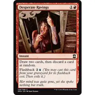 MtG Trading Card Game Eternal Masters Common Desperate Ravings #125
