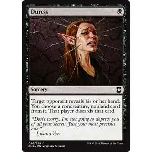 MtG Trading Card Game Eternal Masters Common Duress #86