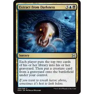 MtG Trading Card Game Eternal Masters Uncommon Extract from Darkness #200