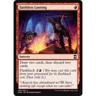 MtG Trading Card Game Eternal Masters Common Faithless Looting #128