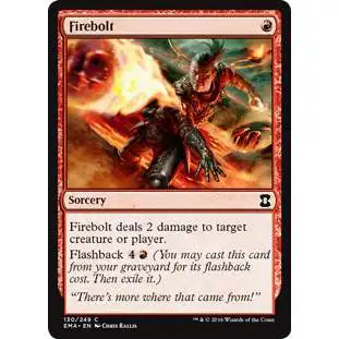 MtG Trading Card Game Eternal Masters Common Firebolt #130