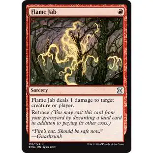 MtG Trading Card Game Eternal Masters Uncommon Flame Jab #131