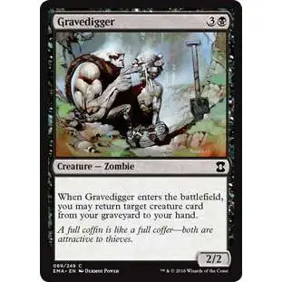 MtG Trading Card Game Eternal Masters Common Gravedigger #89