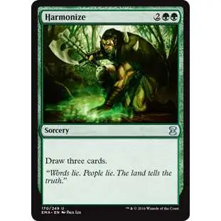 MtG Trading Card Game Eternal Masters Uncommon Harmonize #170