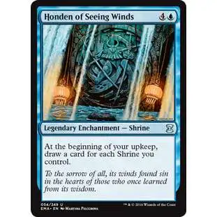 MtG Trading Card Game Eternal Masters Uncommon Honden of Seeing Winds #54