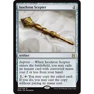 MtG Trading Card Game Eternal Masters Rare Isochron Scepter #223