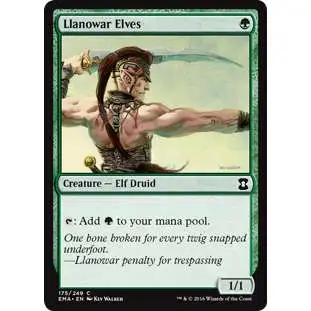 MtG Trading Card Game Eternal Masters Common FOIL Llanowar Elves #175