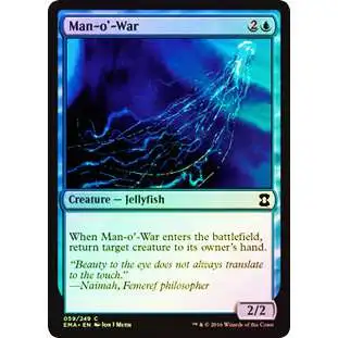 MtG Trading Card Game Eternal Masters Common Man-o'-War #59