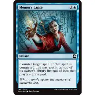 MtG Trading Card Game Eternal Masters Common Foil Memory Lapse #60