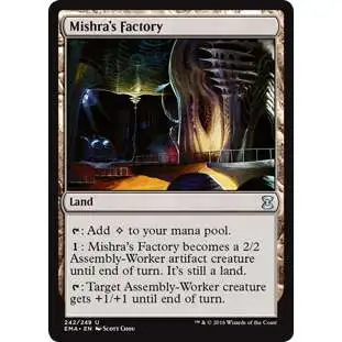 MtG Trading Card Game Eternal Masters Uncommon Mishra's Factory #242