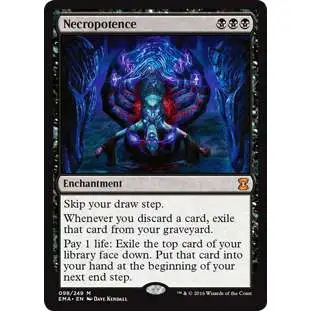 MtG Trading Card Game Eternal Masters Mythic Rare Necropotence #98