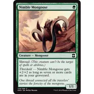 MtG Trading Card Game Eternal Masters Common Nimble Mongoose #179