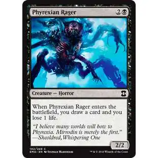 MtG Trading Card Game Eternal Masters Common Foil Phyrexian Rager #102