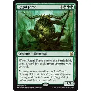 MtG Trading Card Game Eternal Masters Rare Regal Force #181