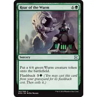 MtG Trading Card Game Eternal Masters Uncommon Foil Roar of the Wurm #182