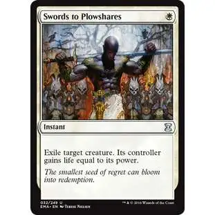 MtG Trading Card Game Eternal Masters Uncommon Swords to Plowshares #32