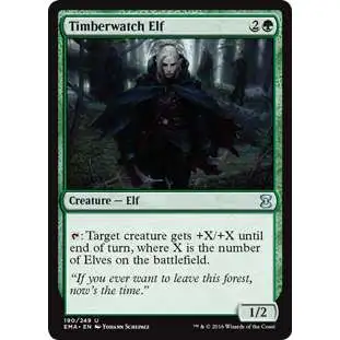 MtG Trading Card Game Eternal Masters Uncommon Foil Timberwatch Elf #190