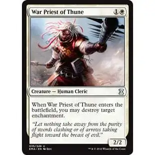 MtG Trading Card Game Eternal Masters Uncommon War Priest of Thune #35