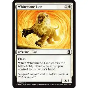 MtG Trading Card Game Eternal Masters Common Whitemane Lion #37